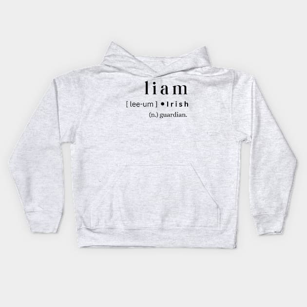 Liam Kids Hoodie by MajesticWords